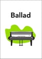 Ballad piano sheet music cover